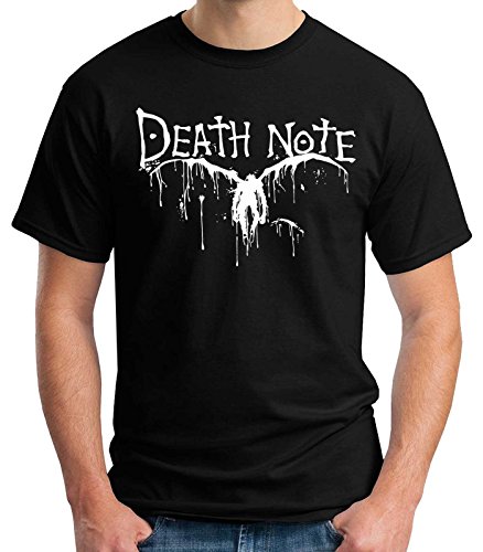 35mm - Camiseta Hombre Death Note - Logo - Anime - Negro - Talla m