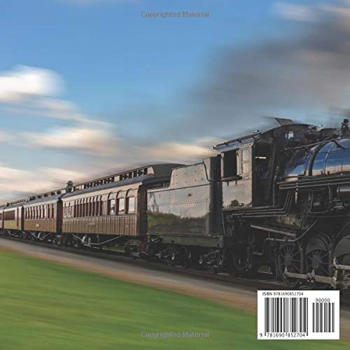 5th Birthday Guestbook: Vintage Steam Engine Train Themed - Fifth Party Children Toddler Event Celebration Keepsake Book - Family Friend Sign in Write ... W/ Gift Recorder Tracker Log & Picture Space