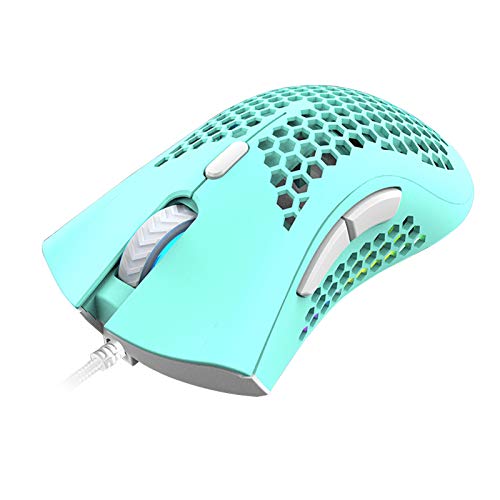 7200DPI 6 teclas de peso ligero ahuecado Shell RGB Gaming Mouse E-Sports Ratones para juegos FPS PUBG MOBA LOL Accesorios para juegos de PC Ratón con cable Ratones de juegos baratos Menores de 20