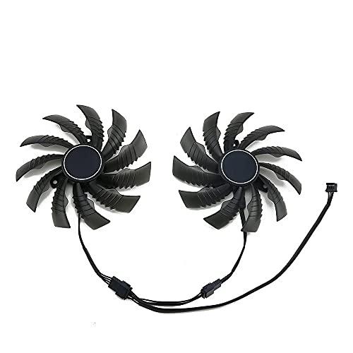 95mm PLD10010S12H / PLD10010S12HH GTX1660TI GTX 1650 para GIGABYTE RTX2070 RTX 2060 Super 2070 Windforce OC Fan de enfriamiento (Blade Color : AB 2PCS)