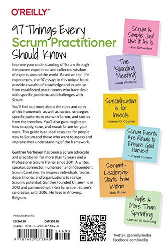 97 Things Every Scrum Practitioner Should Know: Collective Wisdom from the Experts