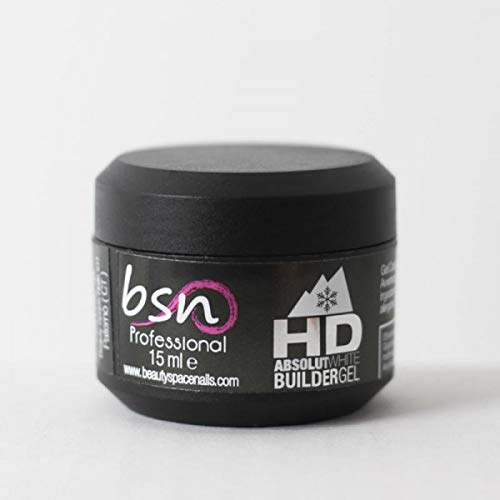 Absolut White Builder Gel HD – Constructor blanco French pared UV/LED – 15 ml