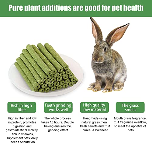 ACHANFLY 30 Piezas Comida Conejos Enanos Heno Cobaya Naturales para Masticar Comida Chinchilla para Conejitos Hamsters Conejillo de Indias Chinchillas Ardilla Hámster Animal Pequeño