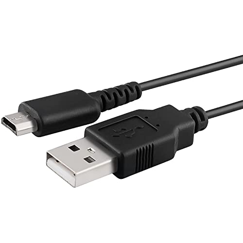 ACTECOM Cable de carga USB Cable de alimentación Adaptador compatible con Nintendo DS Lite NDSL DSL, Cable usb 1 metro aprox