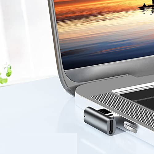 Adaptador magnético Thunderbolt3 USB C 24 Pines Conector Tipo C 100 W Carga PD 40 GBP/s Transferencia de Datos Salida de Video 4K Adaptador magnético Tipo c 10 Gbps 100 W PD