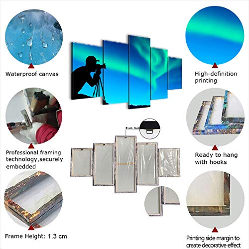 Adoff Imágenes modulares, póster artístico de Pared, Impreso en HD, 5 Paneles, Escape from Tarkov, Escena de Juego, Lienzo de fantasía, decoración del hogar, Sala de Estar