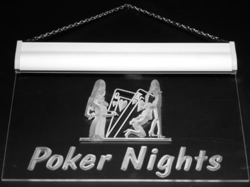 ADVPRO Cartel Luminoso s007-b Poker Nights Game Bar Pub Gift Neon Light Sign