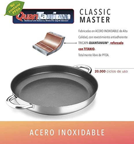 ALZA MASTER CLASSIC - Paellera antiadherente 32cm (base 28cm)