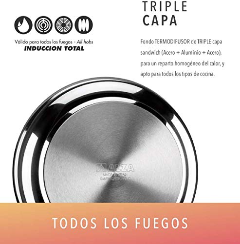ALZA MASTER CLASSIC - Paellera antiadherente 32cm (base 28cm)