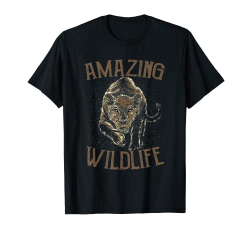 Amazing Wildlife - Tigre en posición de ataque Camiseta