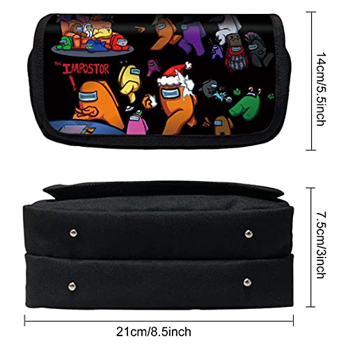 Among Estuche de Lápices para Niños, Estuches para lápices Game Among, Organizador Portalapices de Gran Capacidad Portátil para Adolescentes Estudiantes(9)