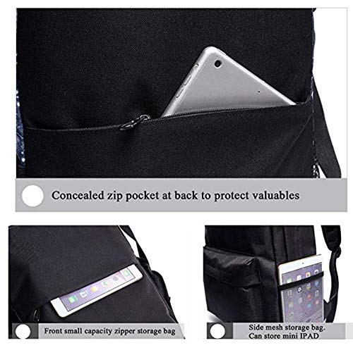 Among us Mochila , mochila para estudiantes sWerewolf Killing, mochila para computadora portátil para niños y niñas, regalo para fanáticos de los juegos adolescentes, con llavero (Estilo 6)