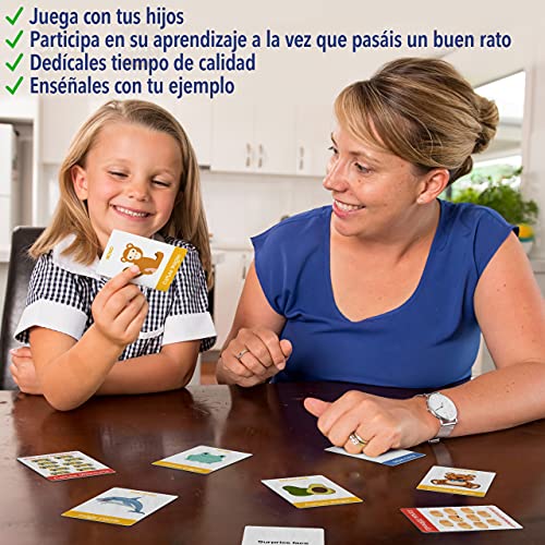AMOR CON PALABRAS - Bilingual Kids 🌎 | Juegos de Mesa para Niños para Aprender a Leer y Hablar en Inglés y Español. Juegos de Mesa Familiares para Pasarlo Genial Mientras Se Aprende en Familia.