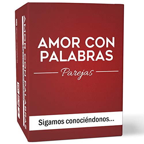 🧡 AMOR CON PALABRAS - Parejas - Sigamos conociéndonos. Juegos de Mesa para Dos Personas Perfectos Regalos para mi Novio o Novia