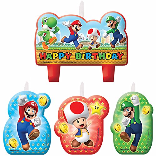 amscan - Velas de cumpleaños Mario Bros (171554)