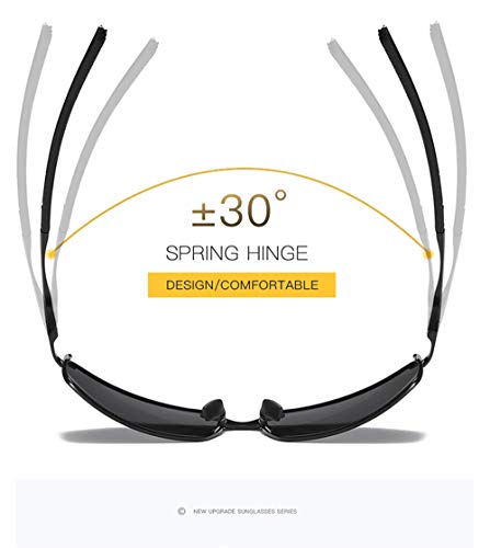 AORON Gafas de sol polarizadas para hombre, protección UV, gafas de conducción Negro Talla única