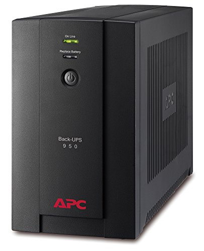 APC BX950UI Back-UPS BX - Sistema de alimentación ininterrumpida SAI, 950VA, 4 salidas tipo IEC, AVR, USB, software de apagado
