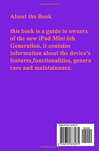 Apple iPad Mini 6thGen User Guide