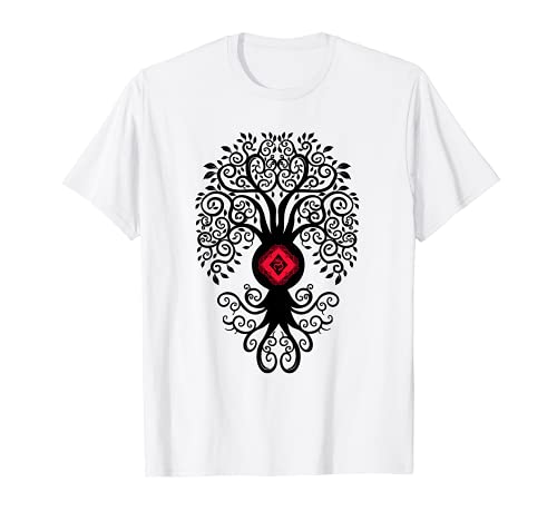 Árbol Bodhi con símbolo de chakra Camiseta