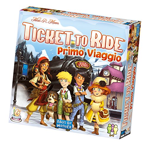 Asmodee - Ticket To Ride: Primer Viaje, Juego de Mesa para Toda la Familia, Desde 6 años en adelante, edición en Italiano, 8516