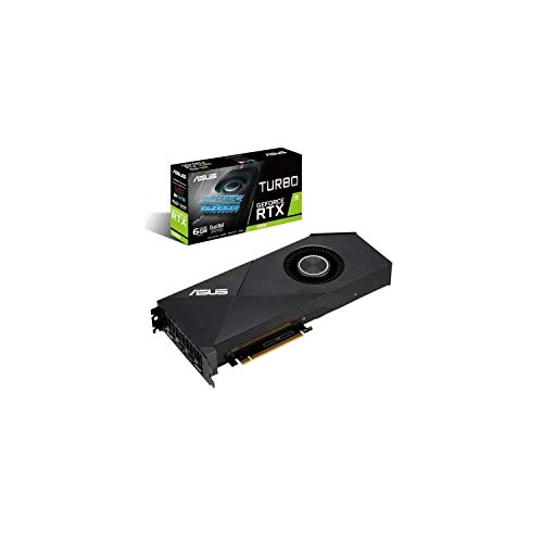 ASUS TURBO-RTX2060-6G - Tarjeta gráfica (NVIDIA GeForce RTX 2060, 6 GB, GDDR6, 192 bit, 7680 x 4320 Pixeles)