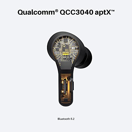 Auriculares Inalambricos, 2021 Tribit Qualcomm3040 Cascos Inalámbricos Bluetooth 5.2 Sonido Estéreo HiFi 4 Microfonos CVC 8.0 Cancelación de Ruidos para Llamadas Claras Impermeable Control del Volumen