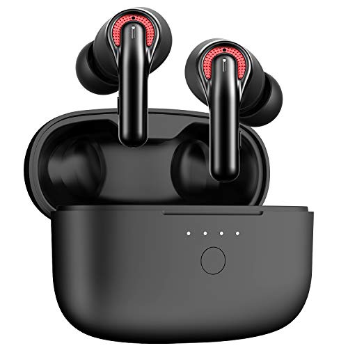 Auriculares Inalambricos, 2021 Tribit Qualcomm3040 Cascos Inalámbricos Bluetooth 5.2 Sonido Estéreo HiFi 4 Microfonos CVC 8.0 Cancelación de Ruidos para Llamadas Claras Impermeable Control del Volumen