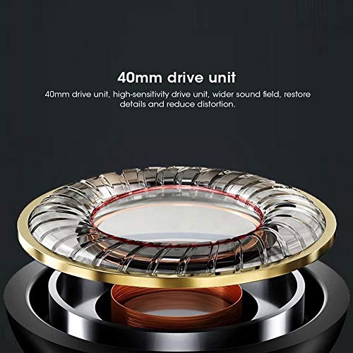 Auriculares para juegos, auriculares para juegos de 3,5 mm montados en la cabeza con micrófono Auriculares para juegos con reducción de ruido en la oreja para PlayStation 4/Xbox One/PC(Negro + rojo)