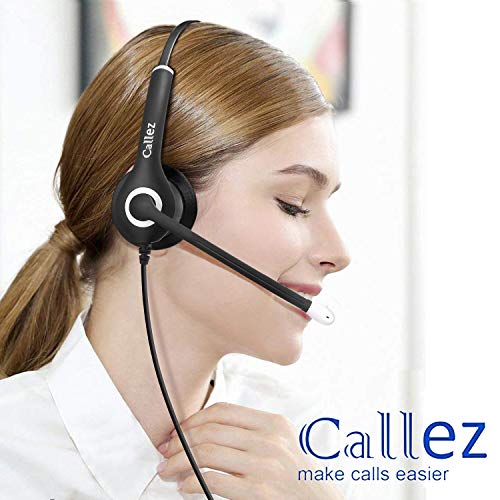 Auriculares PC Teléfono Móvil con Cancelación de Ruido Micrófono, Cascos 3,5mm para Ordenador Laptop iPhone Smartphone, Business, Oficina, Skype, Zoom, Cursos Online, Conversación Clara, Super Cómodo