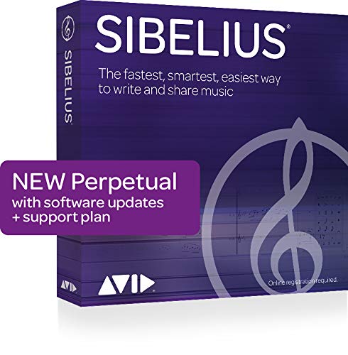 AVID Technology Sibelius Music Notation Software Software - Perpetual Licence (valid forever) with 12 months support and upgrades