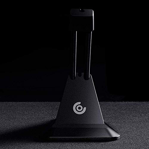 AX Gaming Mouse Cable Management V2, Dispositivo Mouse Bungee V2 para Juego Esports FPS (Negro)