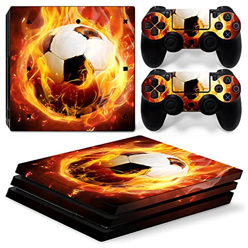 AXDNH Patrón De Campo De Fútbol Skins PS4 Pro Calcomanías Pegatinas para Controladores De Consola, para Playstation 4 Pro Skin Sticker Set, Piel Protectora para Consola Ps4 Pro,5128