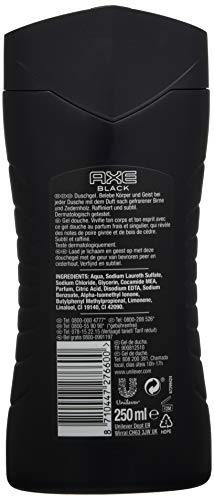 Axe Black - Set de 6 geles de ducha (6 x 250 ml)