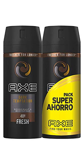 Axe Dark Temptation Pack Duplo Ahorro - 2 Paquetes de 2 x 150 ml (Total: 600 ml)