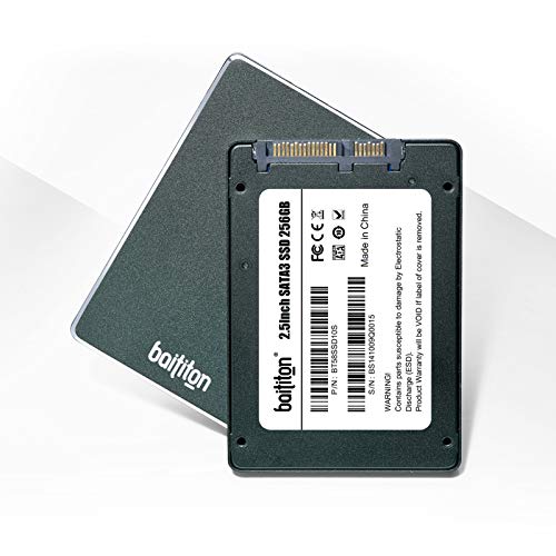 BAITITON 3D NAND Flash 2.5 Pulgadas SATA III Disco Duro sólido Interno de Estado sólido 256GB SSD