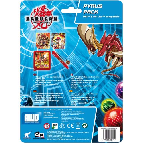 Bakugan AWG80839 - Set Pyrus: DSi / DS Lite (Funda + Stylus) [Importado de Alemania]