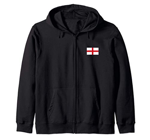 Bandera Inglesa Inglaterra UK England Flag Hombre Mujer Sudadera con Capucha