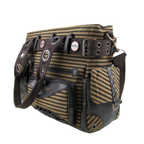 Banned - Bolso al hombro para mujer marrón talla única