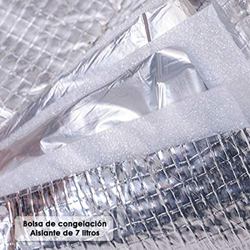 Bastilipo 7081 Julia Rojo-Carro de la Compra de 4 50 litros con Bolsa térmica y Ruedas Plegables