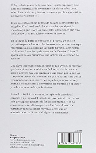 Batiendo a Wall Street: Peter Lynch con la colaboración de John Rothchild (Value School)