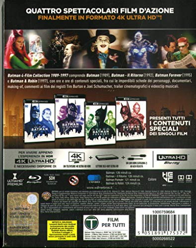 Batman Anthology 4 Film Collection (4K Ultra Hd + Blu-Ray) [Italia] [Blu-ray]