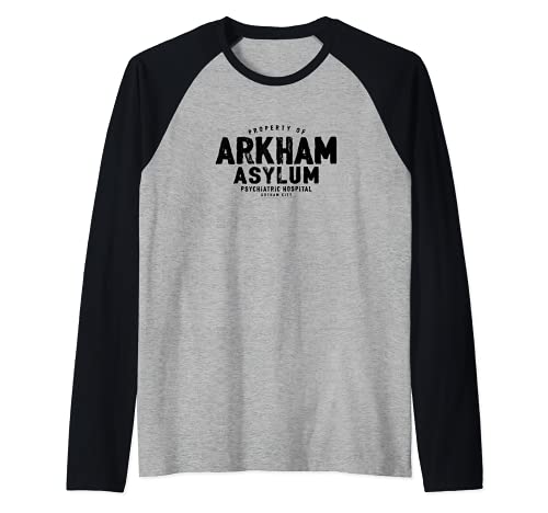 Batman: Arkham Asylum Batman Arkham Asylum Camiseta Manga Raglan