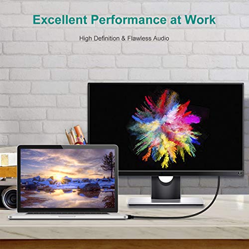 BENFEI Cable DisplayPort a HDMI, Adaptador DisplayPort a HDMI Chapado en Oro (Macho a Macho) Compatible con Lenovo, HP, ASUS, DELL y Otras Marcas,4,5m