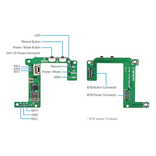 BETAFPV GoPro Lite BEC 2-4S 5V@2A Board for GoPro Lite Camera Naked GoPro Hero Cinewhoop Drone