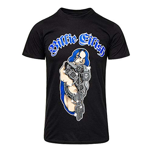 Billie Eilish Camiseta Oficial de Manga Corta Con Estampado Bling - Negro L