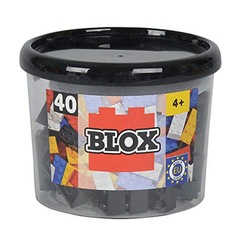 Blox - Bote de 40 bloques, color negro (Simba 4118895) , color/modelo surtido