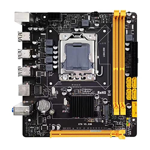 BMBN Placa Base, Kit de Placa Base X79 Xeon E5 2420 Lga 1356Cpu 32Gb ECC Ddr3 Soporte de Memoria Nvme M.2 Sata3.0 para Accesorios de Escritorio Intel