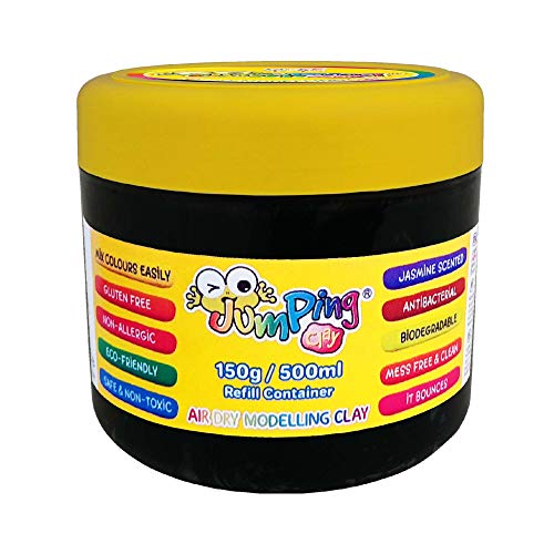 BOTES DE 500ml / 150g - Negro - Arcilla JumpingClay
