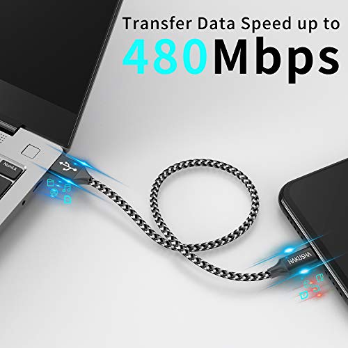 Cable USB Tipo C, 1M Cargador Tipo C Carga Rápida y Sincronización Cable USB C para Galaxy S20/S10/S9/S8/M51/M31/M21/Note 10/Note 9, Huawei P40/P30/P20, Redmi Note 9 Pro/9/8