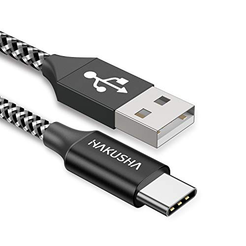Cable USB Tipo C, 1M Cargador Tipo C Carga Rápida y Sincronización Cable USB C para Galaxy S20/S10/S9/S8/M51/M31/M21/Note 10/Note 9, Huawei P40/P30/P20, Redmi Note 9 Pro/9/8